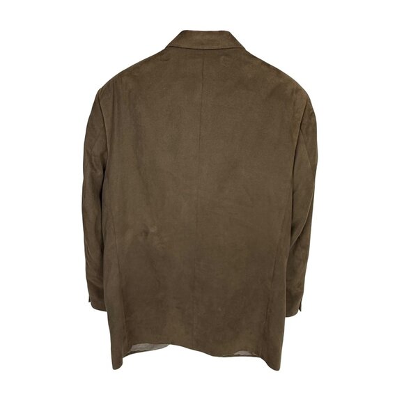 Vintage J.Riggings Men's Faux-Suede Blazer Brown Size 42R - Picture 3 of 7